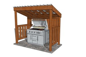4×8 Grill Shelter Plans
