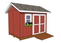 8×12 Garden Shed Plans