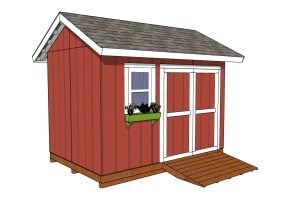 8×12 Garden Shed Plans