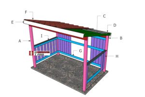 6×10 Lean to Pavilion Roof Plans