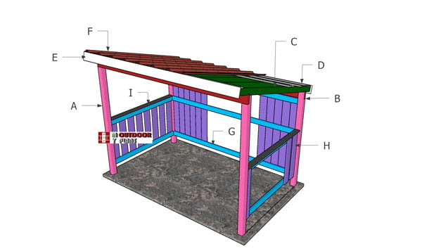 Building-a-6x10-bbq-shelter