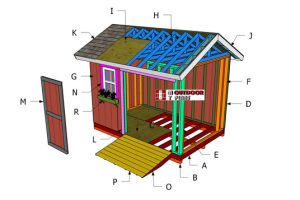 8×12 Gable Shed Roof Plans
