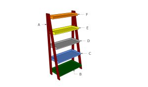 Building a ladder shelf unit