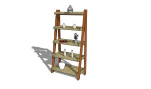 Ladder shelves plans