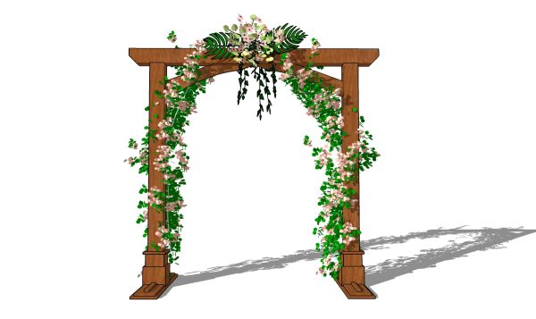 Wedding arch plans - front view