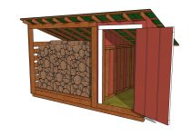 6×12 Firewood Shed with Storage Plans