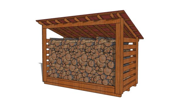 5x10 firewood shed plans