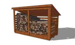 5x12 firewood shed plans