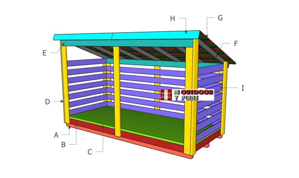 Building-a-5x12-firewood-shed