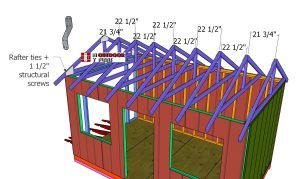 Installing-the-roof-trusses