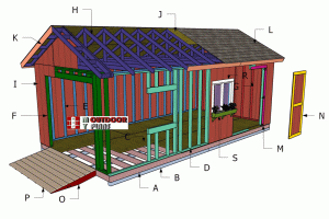 12×24 Gable Shed Roof Plans – How To Tutorial
