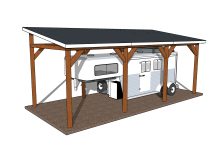 12×30 Lean to Pavilion Plans