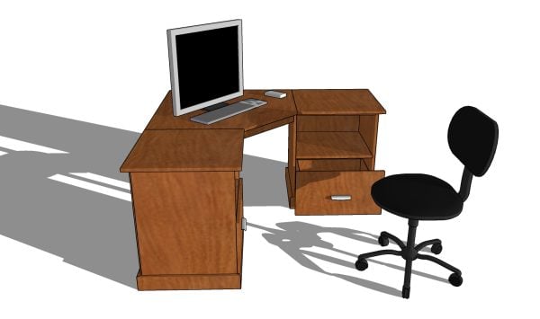How to build a corner desk