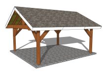 18×20 Gable Pavilion Plans – DIY Plans
