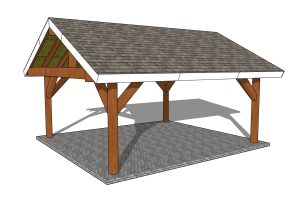 18×20 Gable Pavilion Plans – DIY Plans