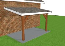 8×12 Lean to Patio Cover Plans – PDF Download