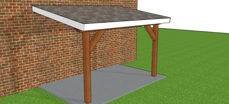 8×12 Lean to Patio Cover Plans – PDF Download