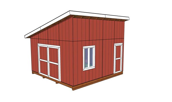16x16 lean to shed plans