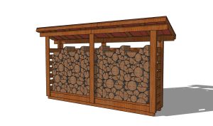 2x12 firewood shed plans - view