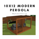 10x12 modern pergola FI