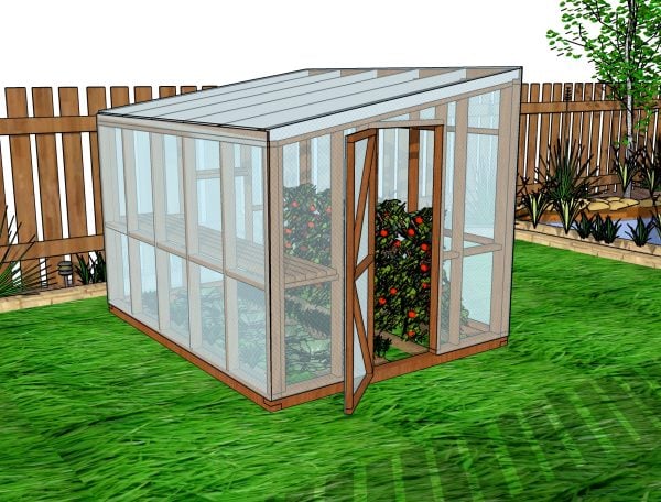 8x12 lean to greenhouse plans