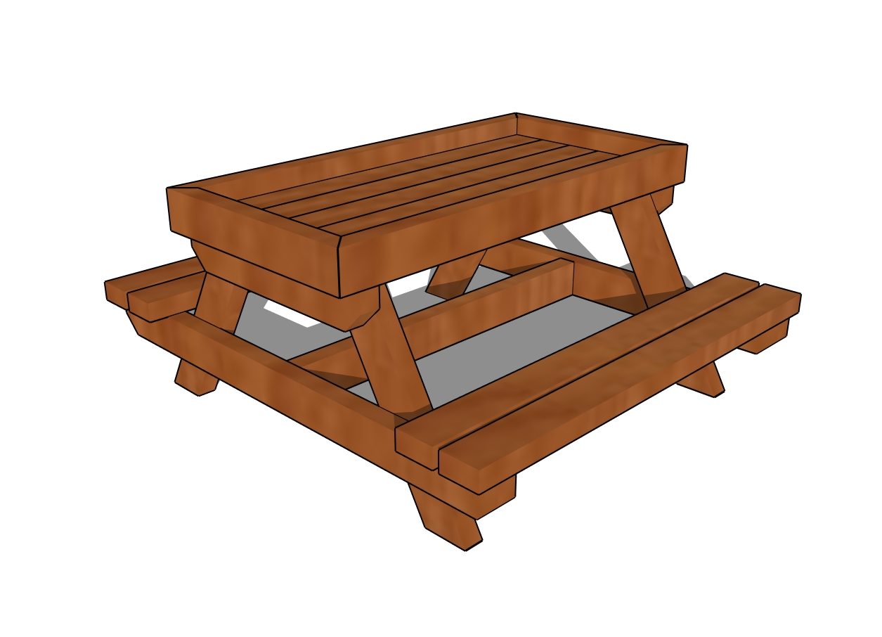 Chicken picnic table - free plans