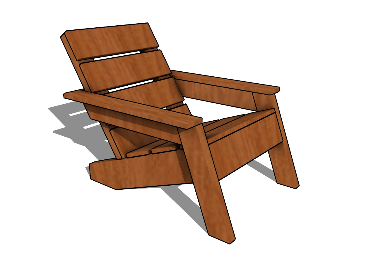 free Modern adirondack chair plans