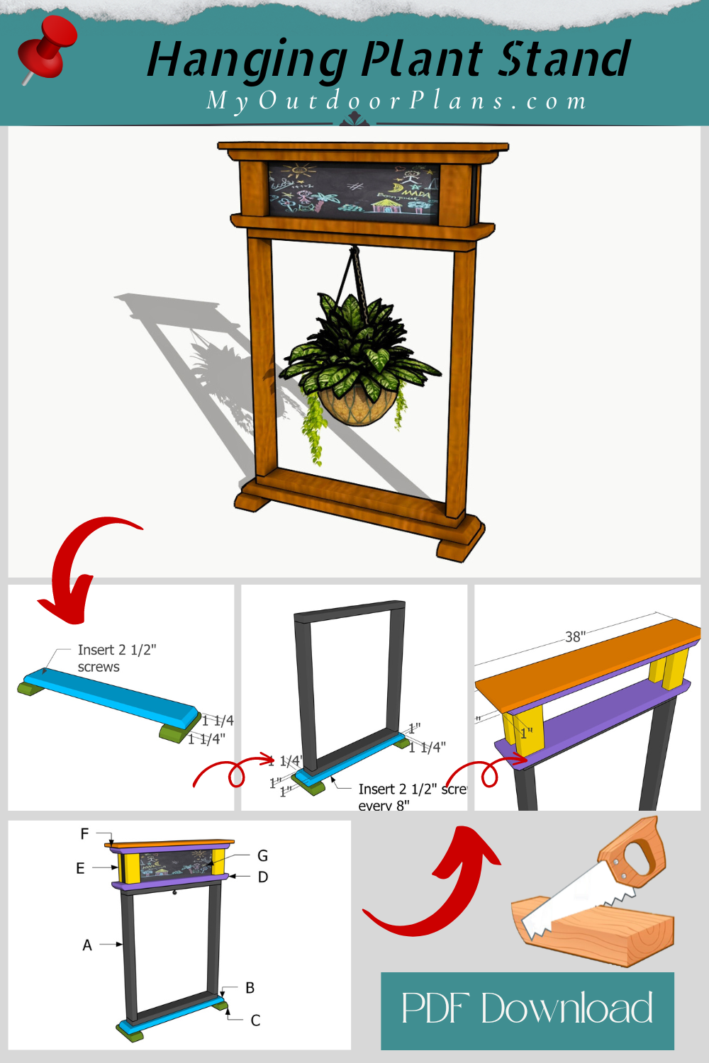 hanging plant stand plans