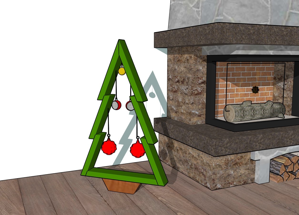 DIY Wood Christmas tree plans