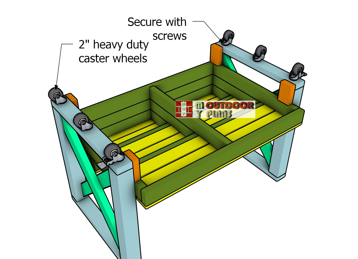 Attaching-the-caster-wheels