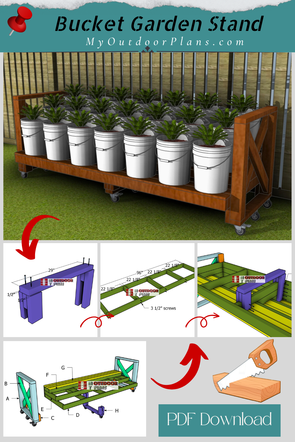 How to build a large garden stand