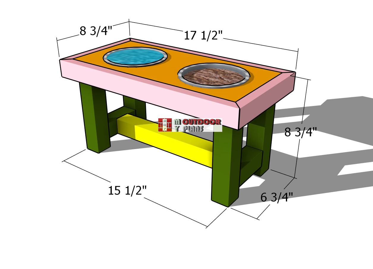 Medium dog stand - dimensions