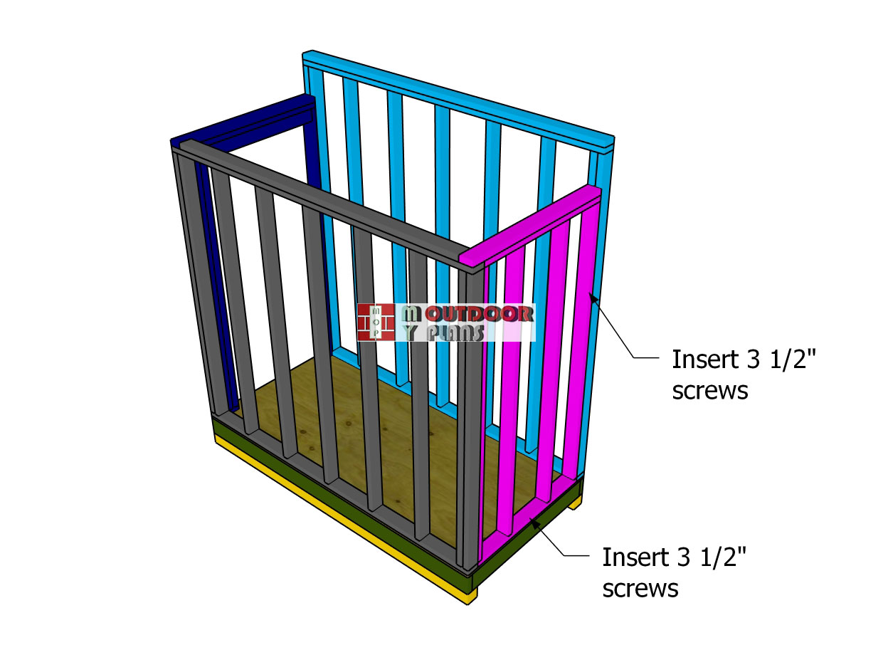 Assembling-the-shed-frame