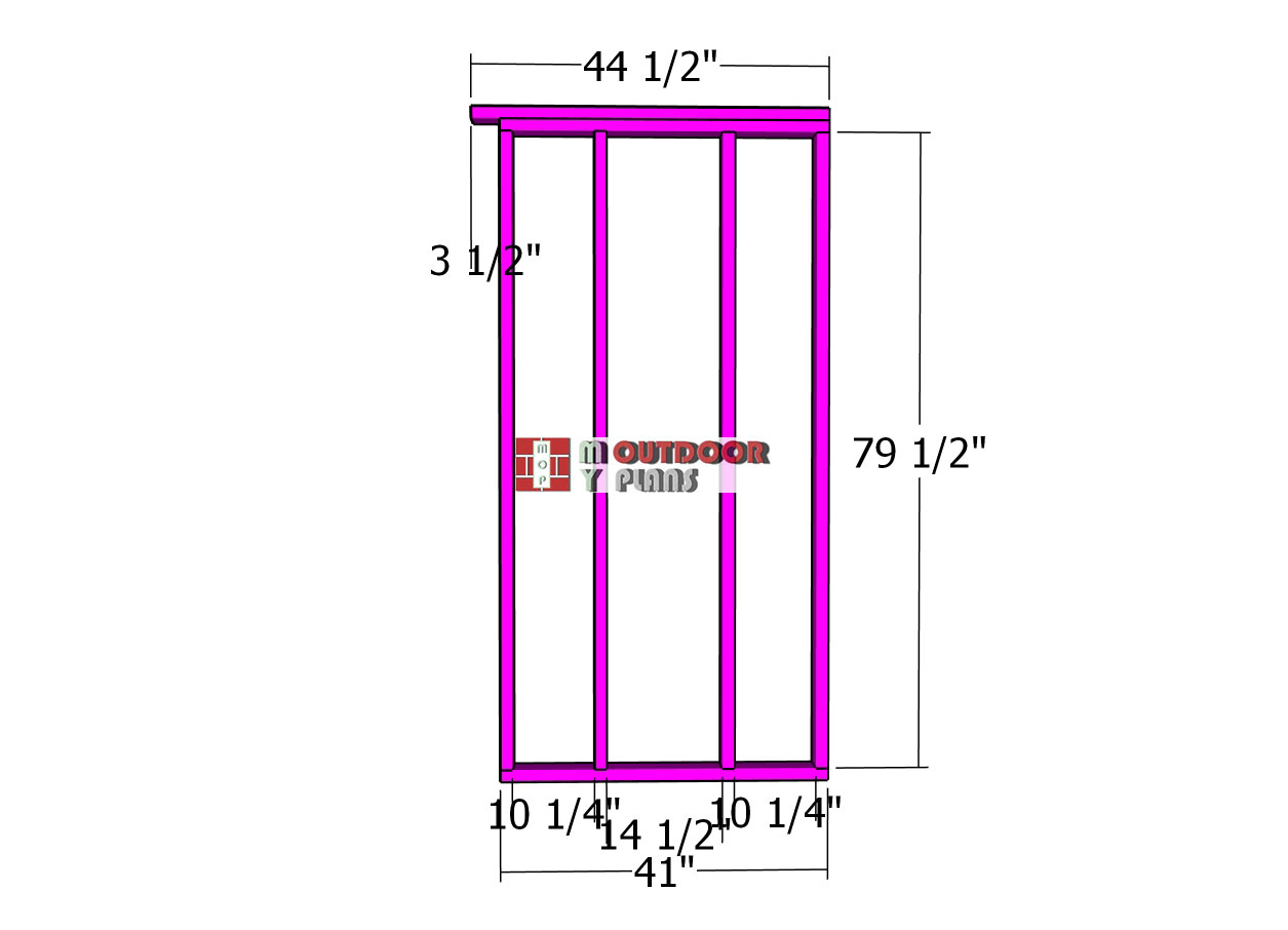 Back-wall-frame