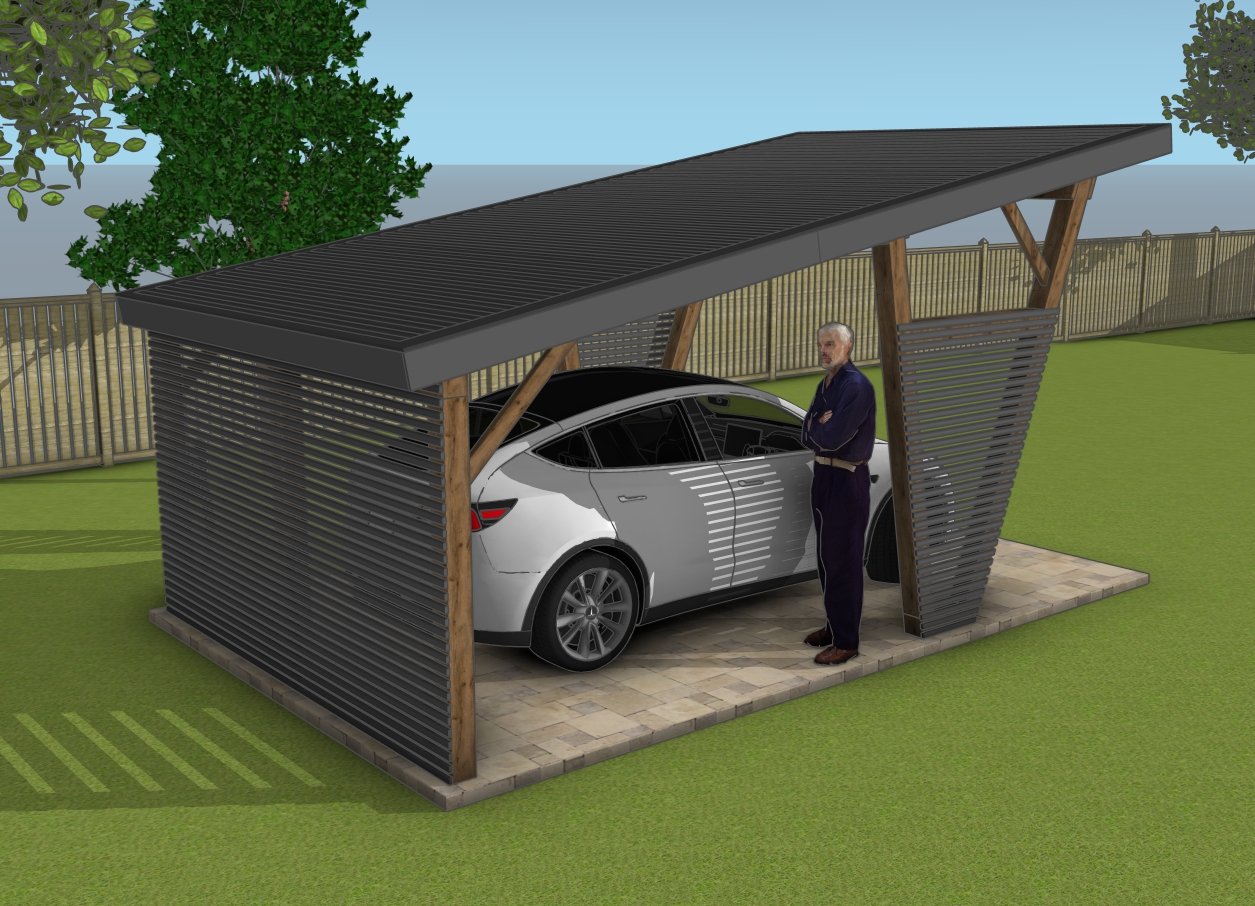 Carport - back view