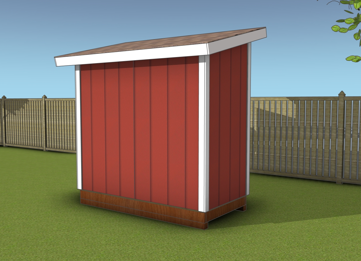 DIY 4x8 garden shed plans