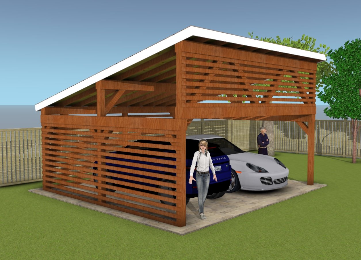 How to build a 2 car lean to carport