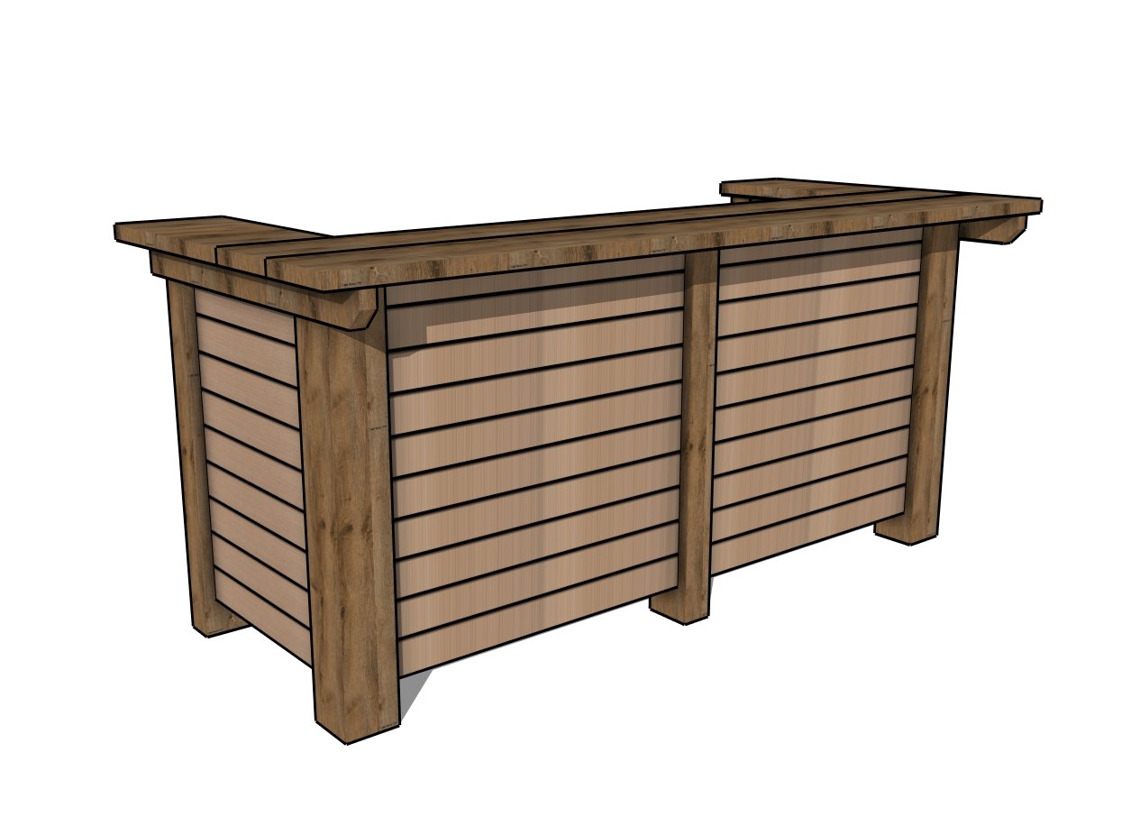 Outdoor bar - diy plans