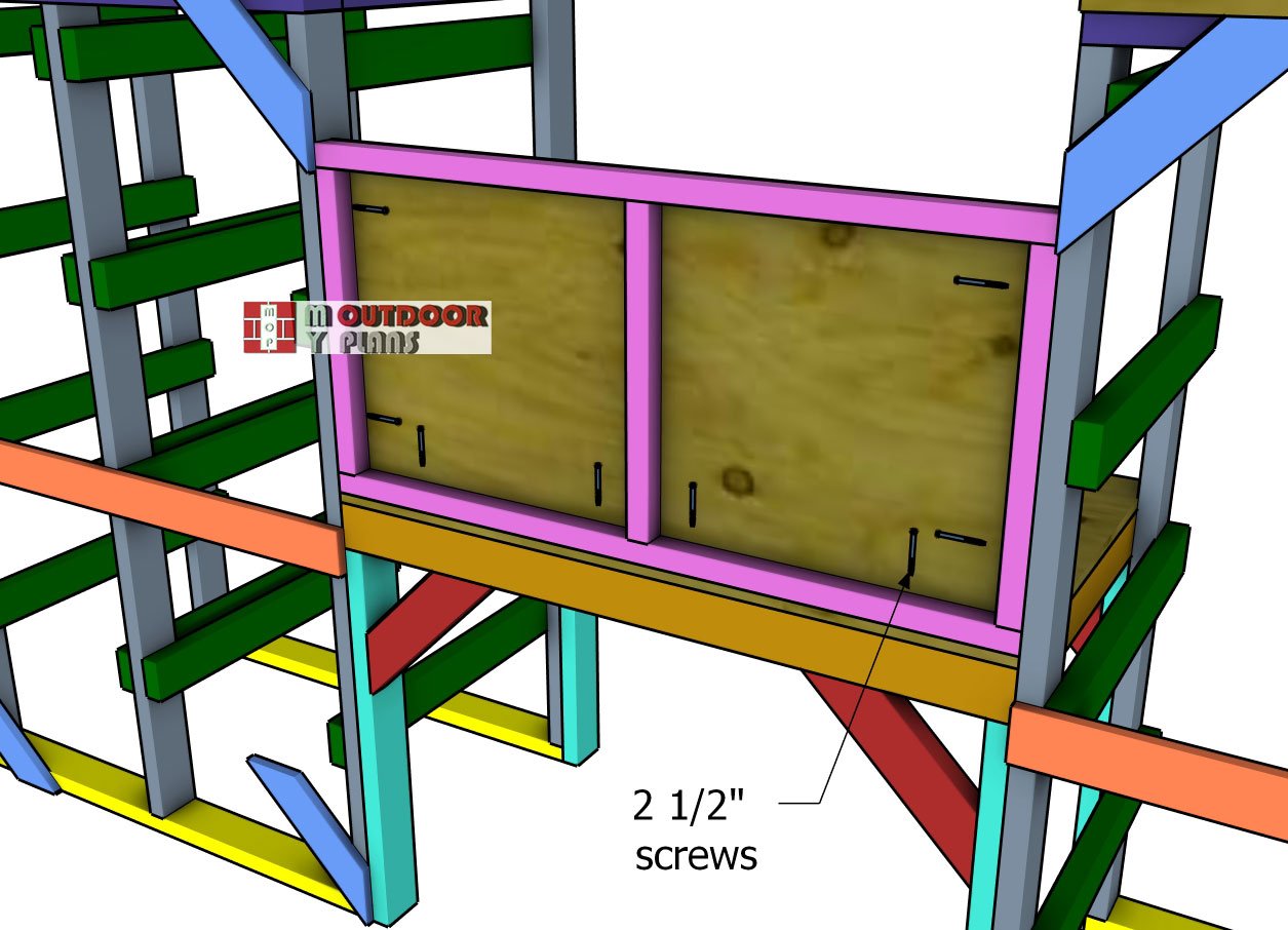 Fitting-the-pegboard-frame-into-place