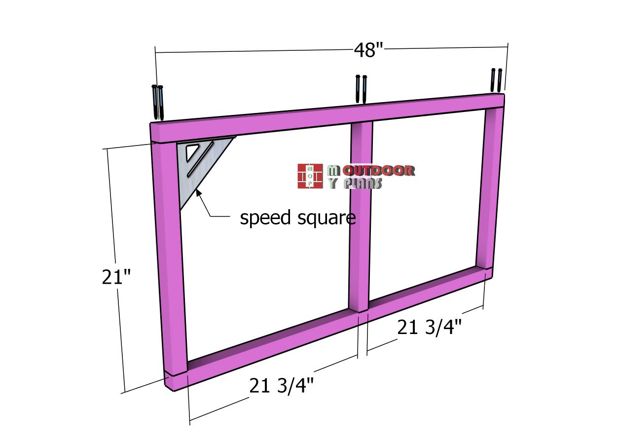 Frame-for-pegboard