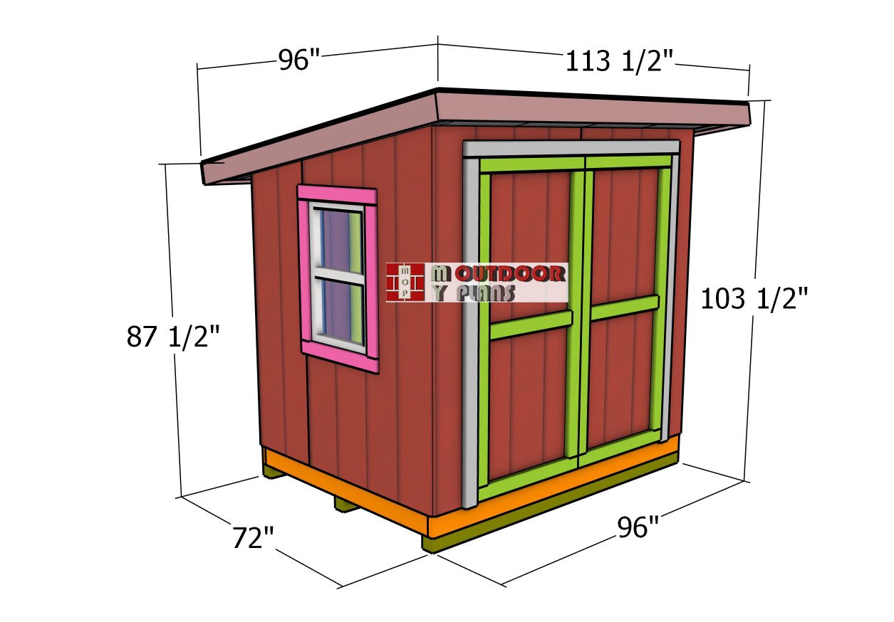 6x8-lean-to-shed---dimensions