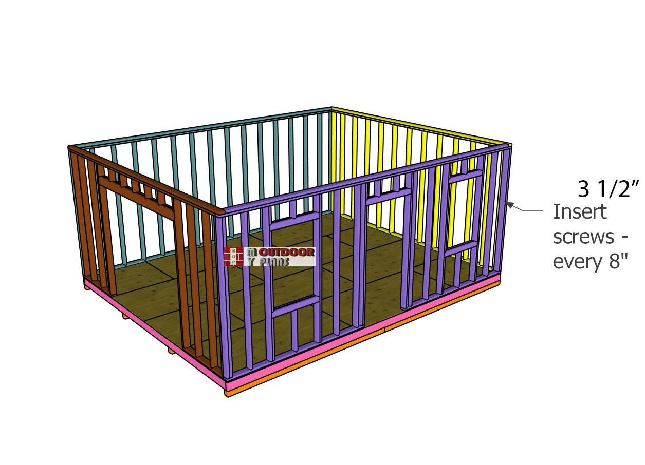 Assembling-the-shed-frame