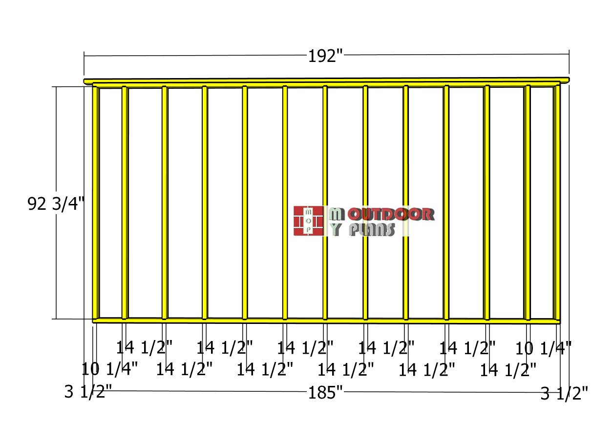 Back-wall-frame