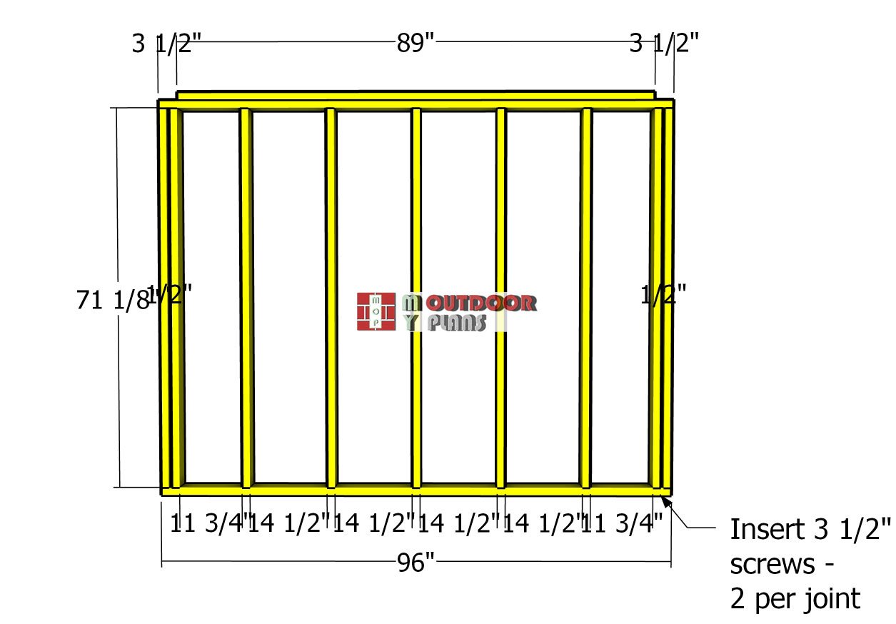 Back-wall-frame