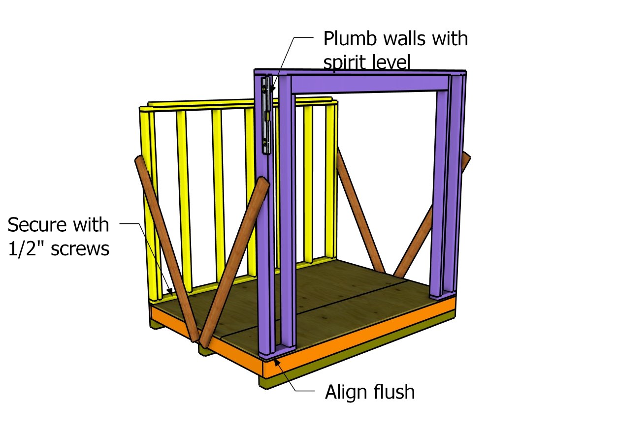 Fitting the wall frames