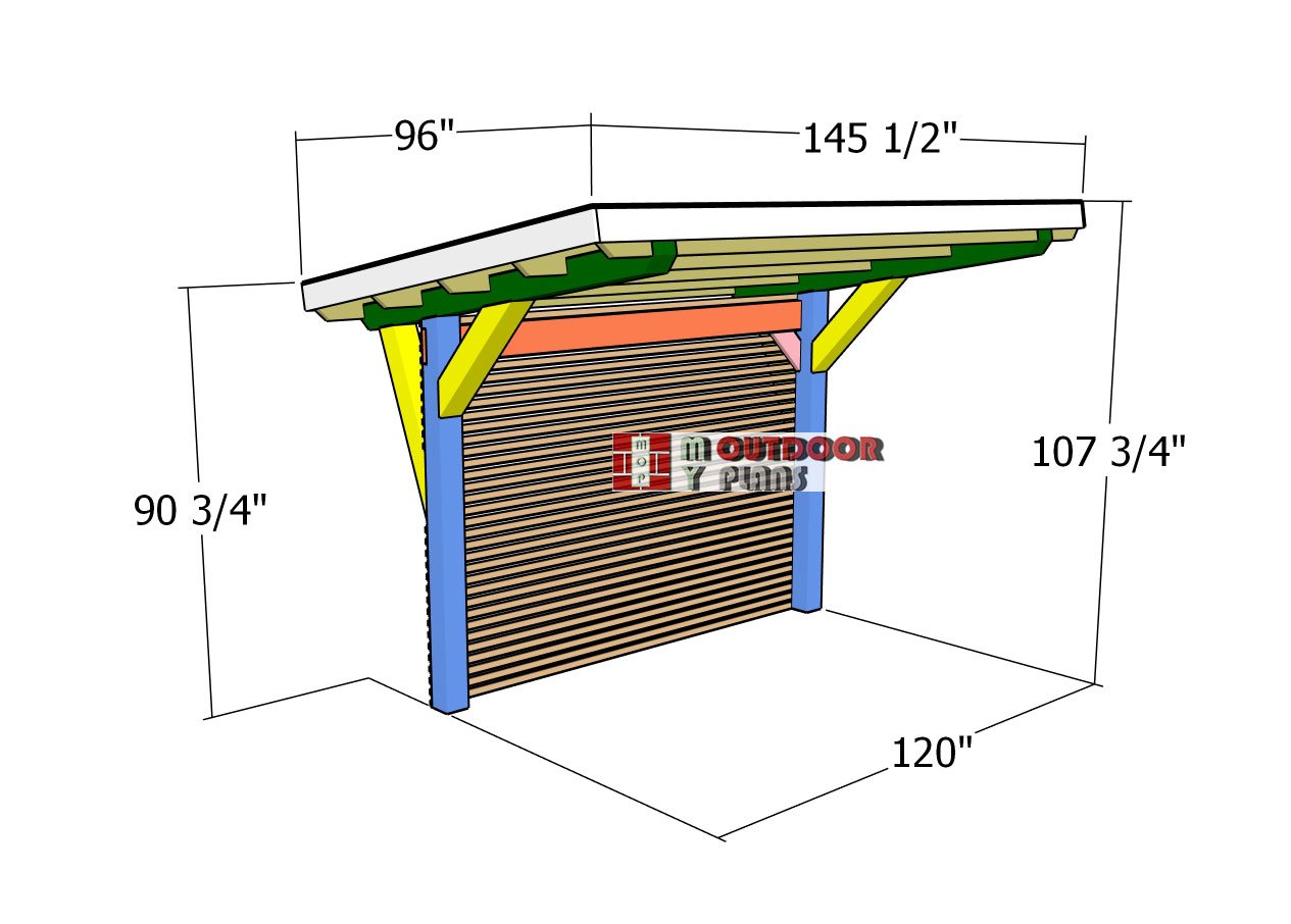 2-Cantilevered-pergola-plans---dimensions