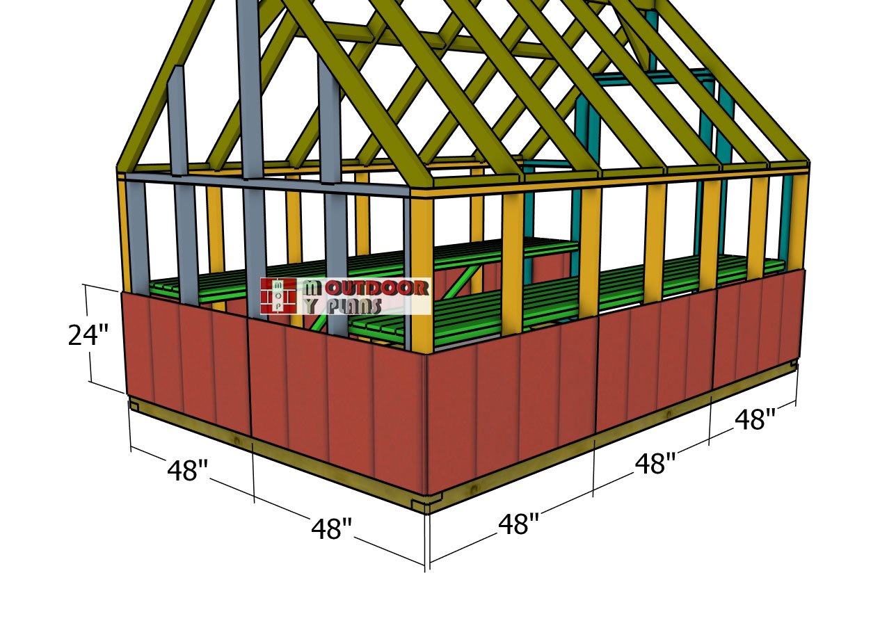 Attaching-the-siding-sheets