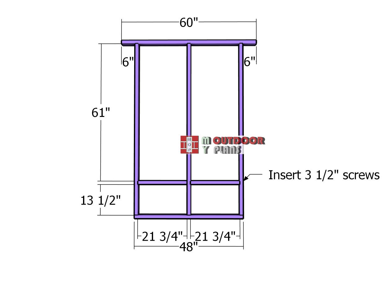 Back-wall-frame