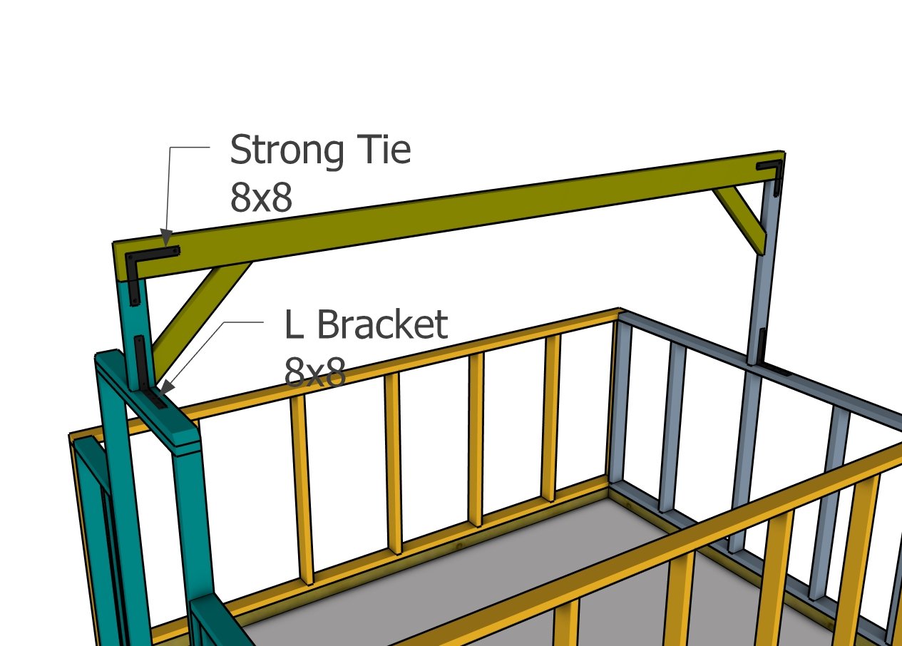 Hardware for ridge beam