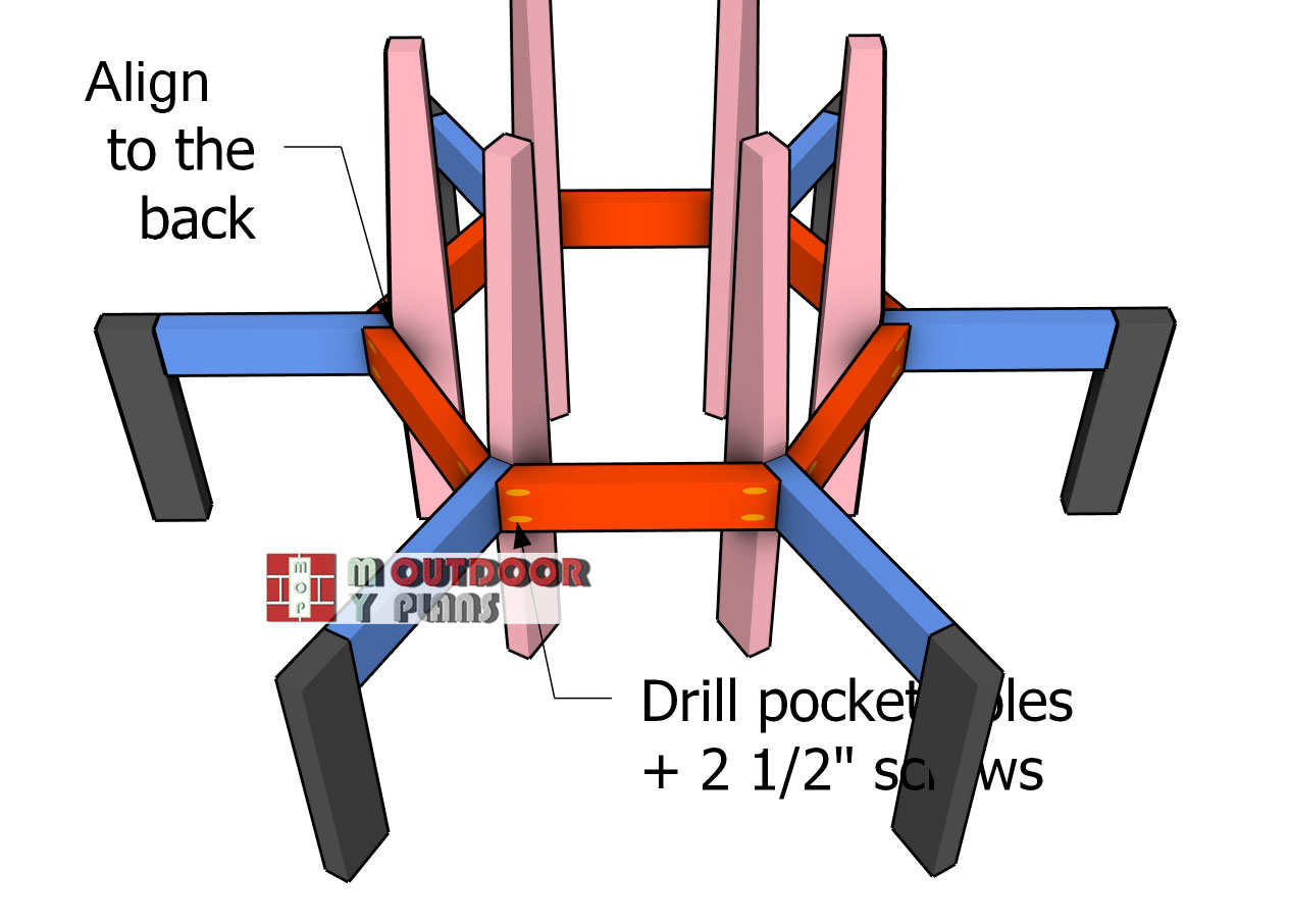 Assembling-the-tree-bench---base-supports